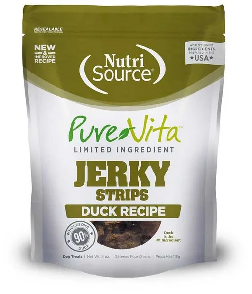 4 oz. Nutrisource Pure  Duck Jerky - Health/First Aid